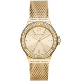 Michael Kors Lennox Three-Hand Gold Dial Gold Mesh Bracelet Watch For Women - MK7335 Buy Now By Michael Kors