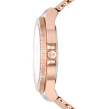 Michael Kors Lennox Three Hand Rose Gold Dial Rose Gold Mesh Strap Watch For Women - MK7336 Buy Now By Michael Kors