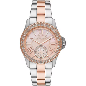 Michael Kors Everest Three Hand Rose Gold Dial Two Tone Steel Strap Watch For Women - MK7402 Buy Now By Michael Kors