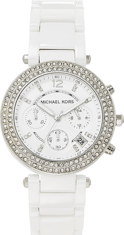 Michael Kors Parker White Dial White Ceramic Strap Watch for Women - MK5654 Buy Now By Michael Kors