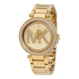 Michael Kors Parker Diamonds Gold Dial Gold Steel Strap Watch for Women - MK5784 Buy Now By Michael Kors