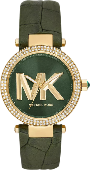 Michael Kors Parker Green Dial Green Leather Strap Watch For Women - MK4724 Buy Now By Michael Kors