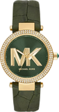Michael Kors Parker Green Dial Green Leather Strap Watch For Women - MK4724 Buy Now By Michael Kors