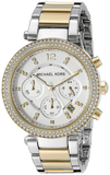Michael Kors Parker White Dial Two Tone Steel Strap Watch for Women - MK6055 Buy Now By Michael Kors