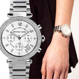 Michael Kors Parker Silver Dial Silver Steel Strap Watch for Women - MK5353 Buy Now By Michael Kors