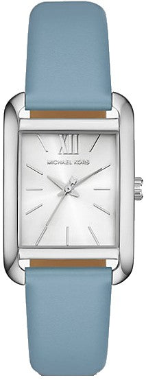 Michael Kors Petite Monroe White Dial Blue Leather Strap Watch for Women - MKO1061 Buy Now By Michael Kors