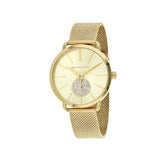 Michael Kors Portia Gold Dial Gold Mesh Bracelet Watch for Women - MK3844 Buy Now By Michael Kors