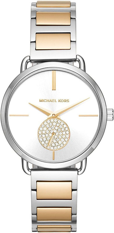 Michael Kors Silver Dial Two Tone Steel Strap Watch for Women - MK3679 Buy Now By Michael Kors