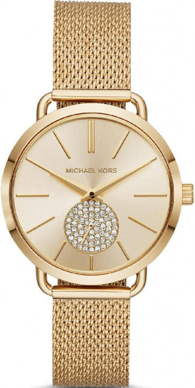 Michael Kors Portia Gold Dial Gold Mesh Bracelet Watch for Women - MK3844 Buy Now By Michael Kors