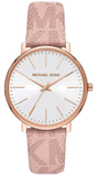 Michael Kors Pyper Quartz White Dial Pink Leather Strap Watch For Women - MK2859 Buy Now By Michael Kors