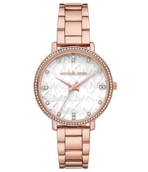 Michael Kors Pyper Three-Hand White Dial Rose Gold Steel Strap Watch For Women - MK4594 Buy Now By Michael Kors