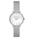 Michael Kors Pyper Quartz Mother of Pearl White Dial Silver Mesh Strap Watch For Women - MK4618 Buy Now By Michael Kors