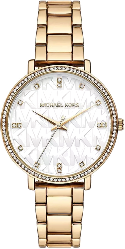 Michael Kors Pyper Three Hand White Dial Gold Steel Strap Watch For Women - MK4666 Buy Now By Michael Kors