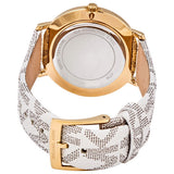 Michael Kors Pyper Quartz Silver Dial White Leather Strap Watch For Women - MK2858 Buy Now By Michael Kors