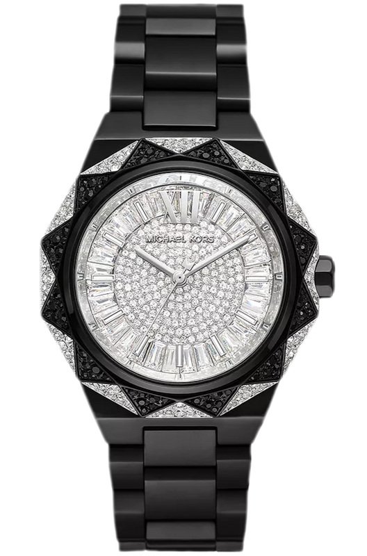 Michael Kors Raquel Three Hand Silver Dial Black Steel Strap Watch For Women - MK4692 Buy Now By Michael Kors