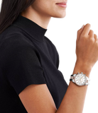 Michael Kors Ritz Chronograph White Dial Two Tone Steel Strap Watch For Women - MK6651 Buy Now By Michael Kors