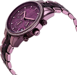 Michael Kors Ritz Chronograph Purple Dial Purple Steel Strap Watch For Women - MK6720 Buy Now By Michael Kors
