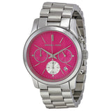 Michael Kors Runway Chronograph Pink Dial Silver Steel Strap Watch for Women - MK6160 Buy Now By Michael Kors