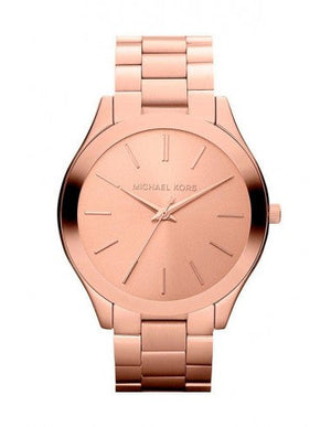 Michael Kors Slim Runway Rose Gold Dial Rose Gold Steel Strap Watch for Women - MK3197 Buy Now By Michael Kors