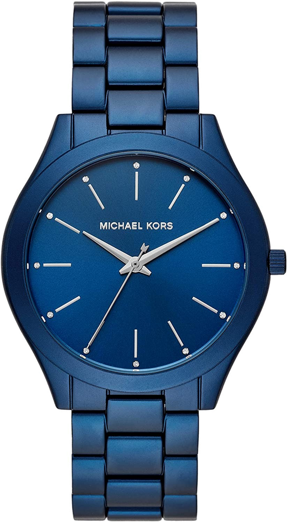 Michael Kors Slim Runway Quartz Blue Dial Blue Steel Strap Watch For Women - MK4503 Buy Now By Michael Kors