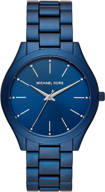 Michael Kors Slim Runway Quartz Blue Dial Blue Steel Strap Watch For Women - MK4503 Buy Now By Michael Kors