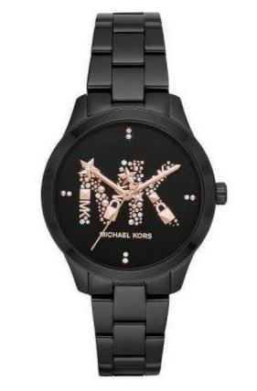 Michael Kors Runway Quartz Black Dial Black Steel Strap Watch For Women - MK6683 Buy Now By Michael Kors