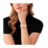 Michael Kors Runway Chronograph Rose Gold Dial Rose Gold Steel Strap Watch For Women - MK7324 Buy Now By Michael Kors