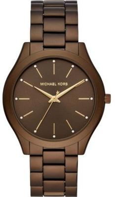 Michael Kors Slim Runway Brown Dial Brown Steel Strap Watch For Women - MK4508 Buy Now By Michael Kors