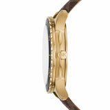 Michael Kors Runway Quartz Black Dial Brown Leather Strap Watch For Women - MK6979 Buy Now By Michael Kors