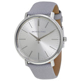 Michael Kors Jaryn Quartz Silver Dial Grey Leather Strap Watch For Women - MK2470 Buy Now By Michael Kors