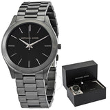 Michael Kors Slim Runway Quartz Black Dial Grey Steel Strap Watch For Men - MK1044 Buy Now By Michael Kors