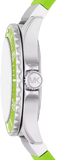 Michael Kors Everest Three Hand Crystals Silver Dial Green Silicone Strap Watch For Women - MK7360 Buy Now By Michael Kors