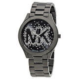 Michael Kors Slim Runway Black Dial Black Steel Strap Watch for Women - MK3589 Buy Now By Michael Kors