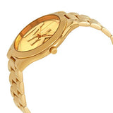 Michael Kors Slim Runway Analog Gold Dial Gold Steel Strap Watch For Women - MK3739 Buy Now By Michael Kors