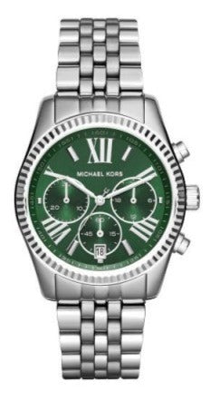 Michael Kors Lexington Quartz Green Dial Silver Steel Strap Watch For Women - MK6222 Buy Now By Michael Kors