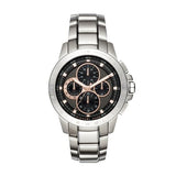 Michael Kors Ryker Chronograph Black Dial Silver Steel Strap Watch For Men - MK8528 Buy Now By Michael Kors