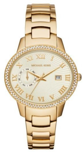 Michael Kors Whitley Analog Diamonds Gold Dial Gold Steel Strap Watch For Women - MK6227 Buy Now By Michael Kors