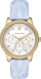 Michael Kors Tibby Multifunction White Dial Blue Leather Strap Watch For Women - MK2965 Buy Now By Michael Kors