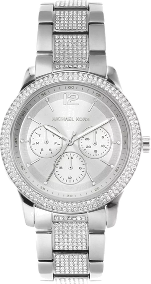 Michael Kors Tibby Chronograph Silver Dial Silver Steel Strap Watch For Women - MK7294 Buy Now By Michael Kors