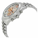 Michael Kors Lexington Chronograph Silver Dial Silver Steel Strap Watch for Men - MK8515 Buy Now By Michael Kors