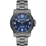 Michael Kors Paxton Analog Blue Dial Grey Steel Strap Watch For Men - MK8499 Buy Now By Michael Kors