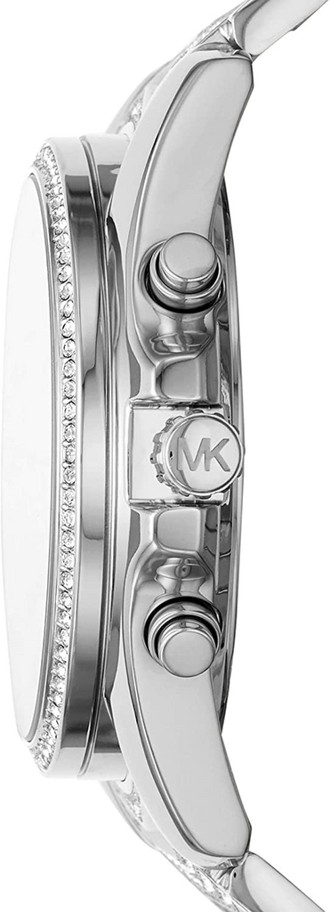 Michael Kors Whitney Chronograph Crystals Silver Dial Silver Steel Strap Watch For Women - MK6728 Buy Now By Michael Kors