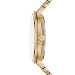 Michael Kors Addyson Three-Hand White Dial Gold Steel Strap Watch for Women - MK4712 Buy Now By Michael Kors