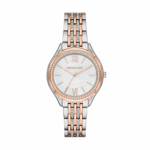 Michael Kors Mindy Three Hand White Dial Two Tone Steel Strap Watch For Women - MK7077 Buy Now By Michael Kors