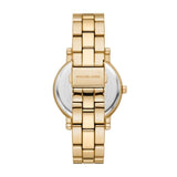 Michael Kors Corey Three Hand Black Dial Gold Steel Strap Watch for Women - MK7345 Buy Now By Michael Kors