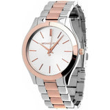 Michael Kors Slim Runway White Dial Two Tone Watch for Women - MK3204B Buy Now By Michael Kors