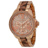 Michael Kors Wren Diamonds Rose Gold Dial Two Tone Steel Strap Watch for Women - MK6159 Buy Now By Michael Kors
