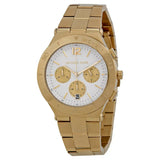 Michael Kors Wyatt Chronograph White Dial Gold Steel Strap Watch For Women - MK5933 Buy Now By Michael Kors