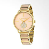 Michael Kors Portia Rose Gold Dial Two Tone Steel Strap Watch for Women - MK3706 Buy Now By Michael Kors