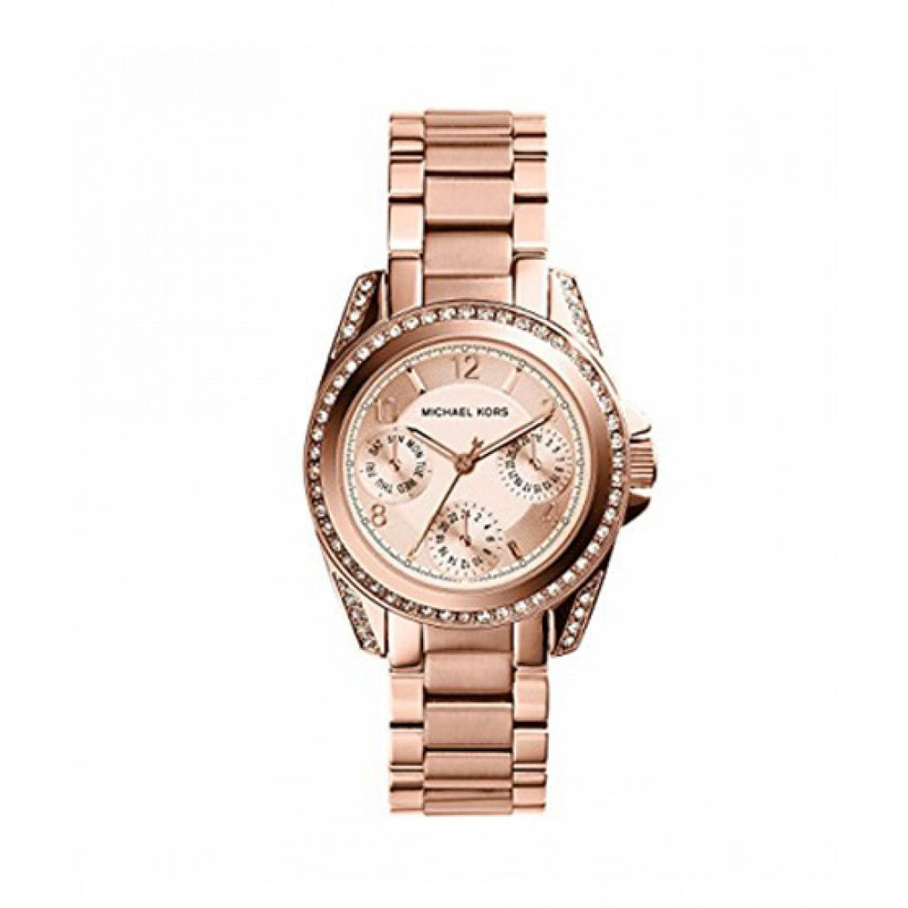 Michael Kors Blair Rose Gold Dial Rose Gold Steel Strap Watch for Women - MK5613 Buy Now By Michael Kors